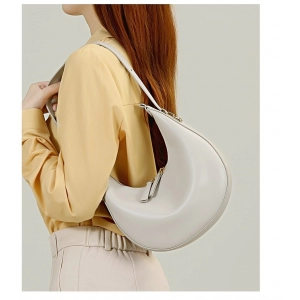 Original Cow Bag Fashion Luxury Real Leather Bags Handcraft Ladies Women Handbag Second Cow Skin Half Moon Purses