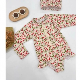 Baby Girl's Swimwear Bodysuit Children's Clothes Quick-drying Swimming Suit One-piece Clothes Swimsuit Kids Romper